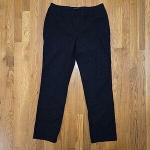 Chicos Casual Ultimate Fit Ankle Pant In Black Size 1 Medium‎ US